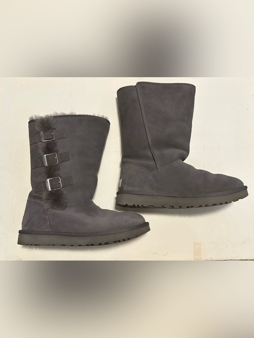 The UGG Women's Klea Boot in Charcoal Grey